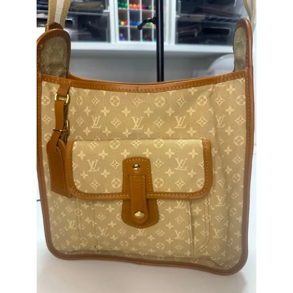 Women's Louis Vuitton Beige Brown Monogram Canvas Crossbody Bag One Size - Picture 4 of 16